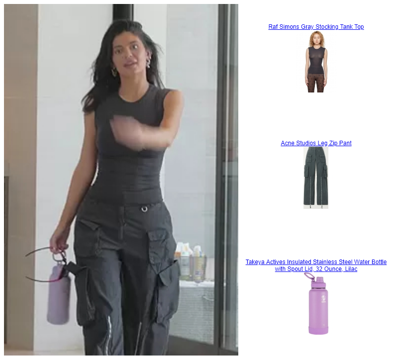 Kylie Jenner The Kardashians 4.6 You’re Spiraling  Acne Studios Leg Zip Pant Takeya Actives Insulated Stainless Steel Water Bottle with Spout Lid, 32 
Ounce, Lilac