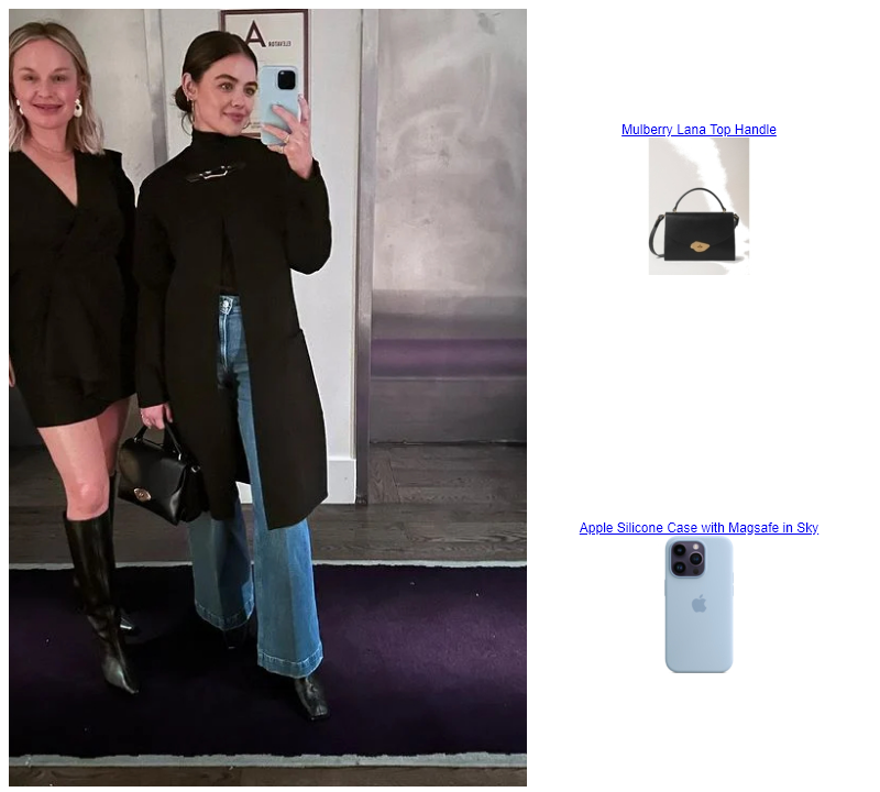 Lucy Hale Instagram  Apple Silicone Case with Magsafe in Sky