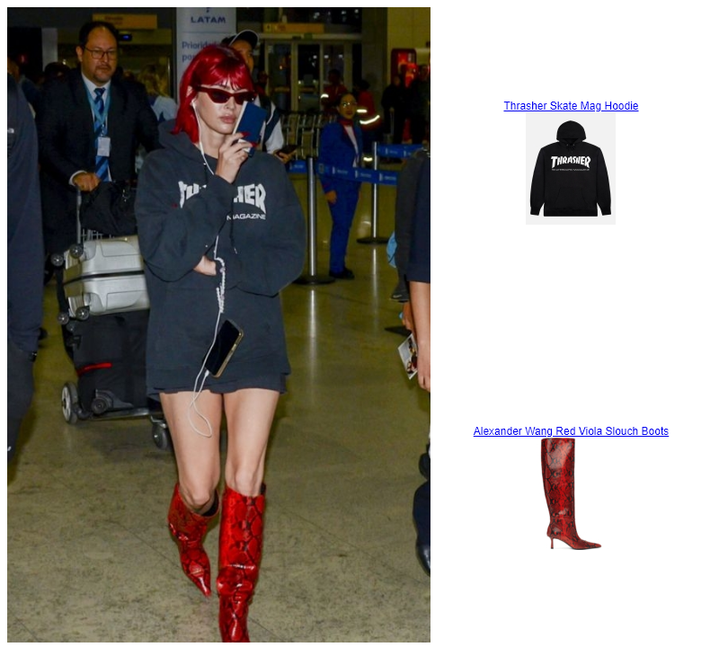 Megan Fox Guarulhos Airport  Alexander Wang Red Viola Slouch Boots