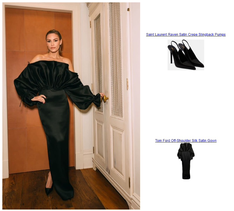 Morgan Stewart Cfda Fashion Awards  Tom Ford Off-Shoulder Silk Satin Gown