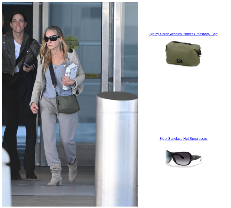 Sarah Jessica Parker Arrives into JFK in New York  Sjp x Sunglass Hut Sunglasses