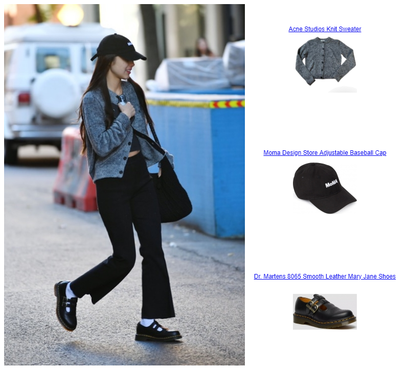 Olivia Rodrigo New York  Moma Design Store Adjustable Baseball Cap Dr. Martens 8065 Smooth Leather Mary Jane Shoes